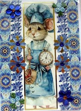 Cute Chef Mouse - Hand Crafted
