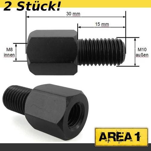 Motorcycle mirror adapter - mirror,
