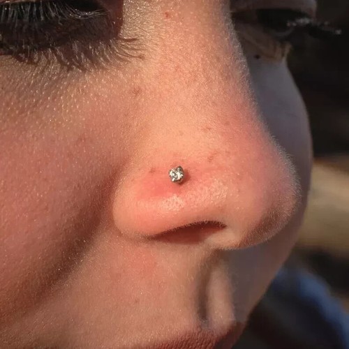 Real diamond nose stud - ct,