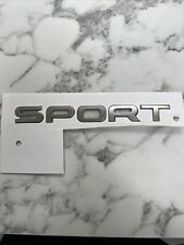 GENUINE SILVER 3D REAR BOOT TAILGATE LETTERING BADGE FITS RANGE ROVER SPORT