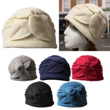 Flower Cloche Hat Soft Warm