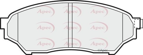 Apec front brake pad set - apec,