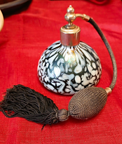 Vintage glass perfume atomiser - glass,