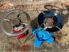 Two Camping Gas Burners, Portable with Pan Supports