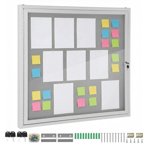 Outdoor lockable notice board - outdoor,