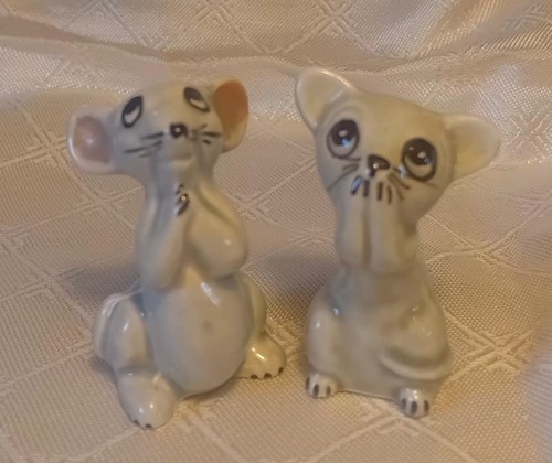 Vintage little grey mice - 2,