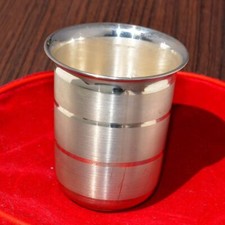 Pure Silver Glass For Puja And