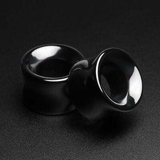 Jet black glass - jet, flare