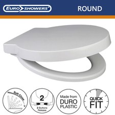 Euroshowers Round Toilet Seat Soft Close Fits: Ideal Standard Space Grohe Turin