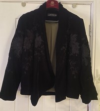 Zara Black Floral Embroidered