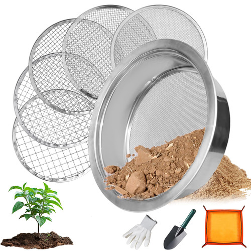 Hscqdzsw soil sifter stainless - sifter,