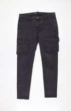 Zara Men Black Cargo Tapered
