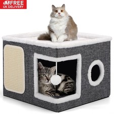 Large Cat Cube House Cosy