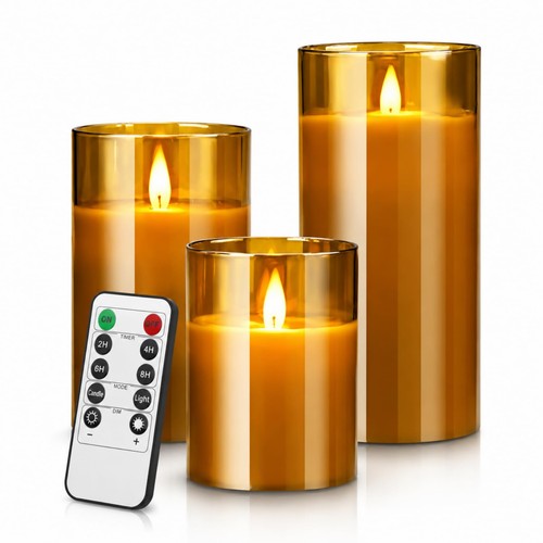 Flameless led candle set - set, 3