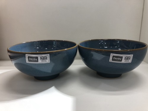 Denby azure rice bowls - azure, x