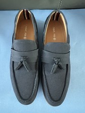 mens NEXT tassled loafers blue navy size uk 11