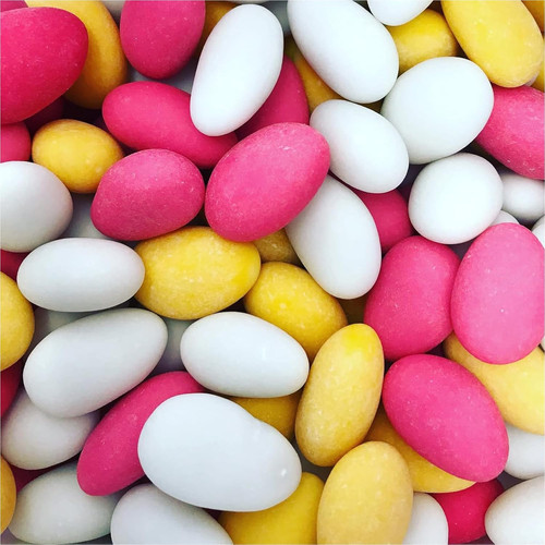 Sugared almonds sweets - almonds,