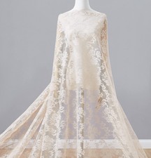 60 Inch Wide by 5 Yards Long Linen Lace Fabric. Fabric for Dress, Tablecloth,...