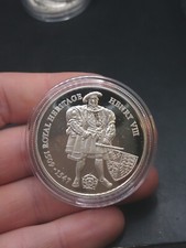 1509-1547 Royal Heritage Henry VIII SILVER Two Pounds Coin Falkland Islands