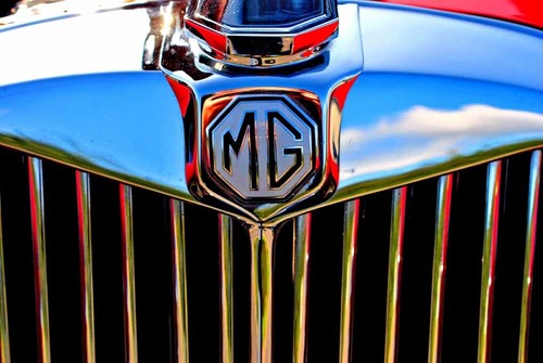 Classic sports car front - mg,