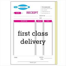 PERSONALISED A5 RECEIPT BOOK -