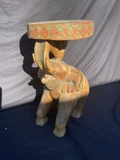 Hardwood Elephant stool / Planter 20 x 11 inches 
