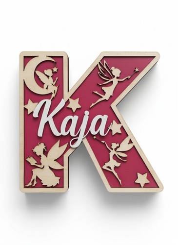 Personalised wooden fairy - personalised,