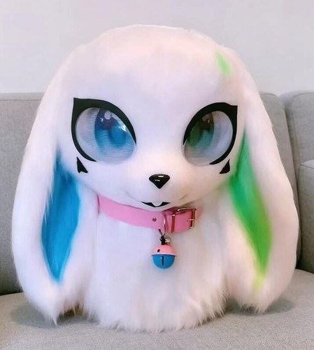 Fursuit long haired dog fox - long,