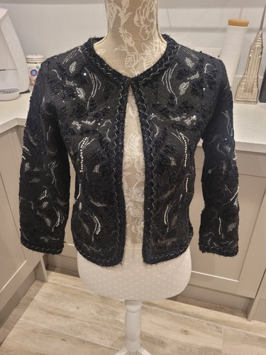 Zara black silver knit - silver, sequin