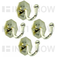 4x SELF ADHESIVE WALL HOOKS
