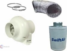 Complete Carbon Fan Kit UK Plug Tents Growing Extract Hydroponic Mushrooms