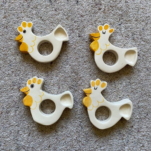 Egg cups set - 4, chicken