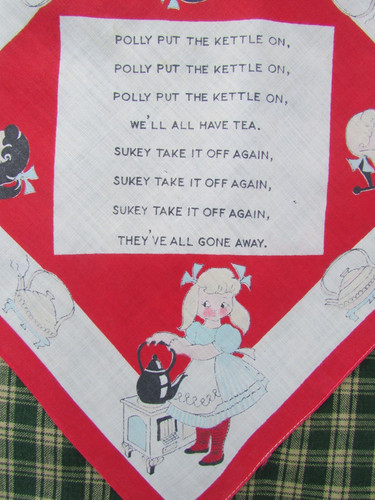 Vintage retro handkerchief - vintage,