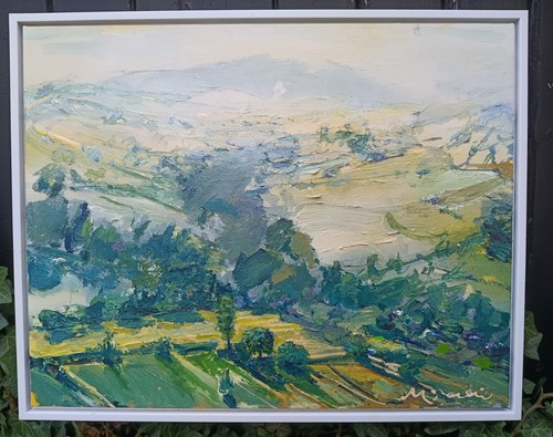 Swaledale framed oil - framed,oil, on