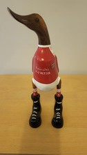 Wooden Football Duck . Arsenal