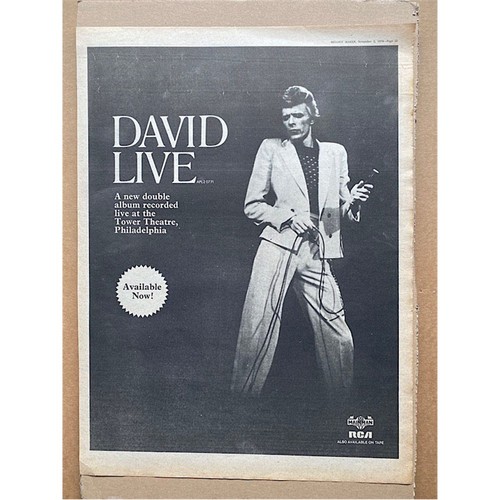 David bowie live poster sized - bowie,
