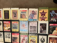 8 Track Cartridge Bundle with 42 Music Cartridges