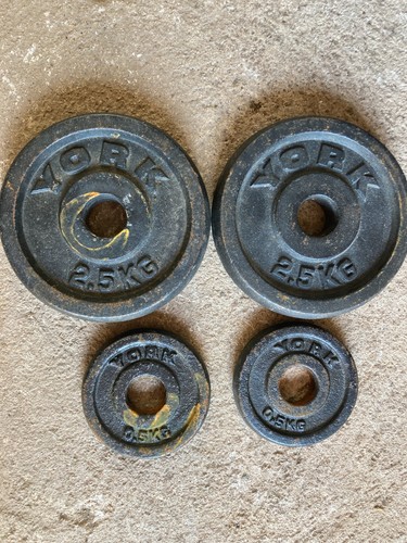 Cast iron york weight plates - iron,