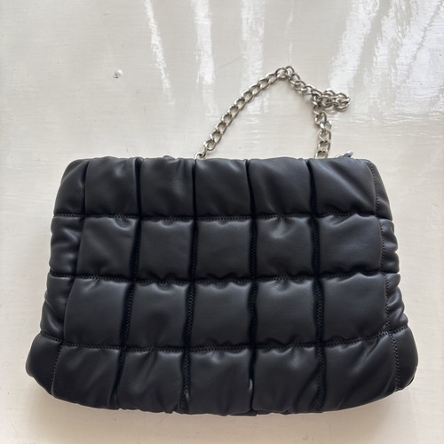 Quilted bag with silver - quilted,