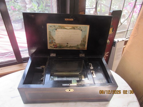 Antique swiss clylinder music - antique,