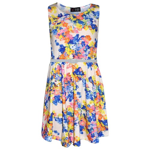 Girls skater dress kids floral - dress,