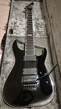 ESP Eii Horizon Fr7 Bk 7 String Electric Guitar with Case Excellent Condition