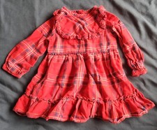 Baby Girl Red Tartan Long