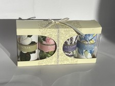 M&S 4x50g Floral Silky Talcum