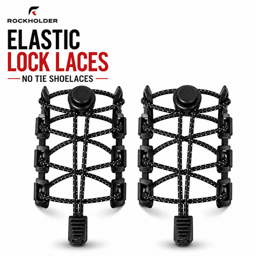 Tie elastic lock shoe laces - lock,