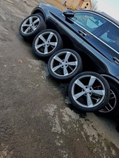 audi q7 21" rotor alloy wheels set & Tyres 4l0601025ce genuine 5x130 71.6