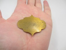 Vintage Brass Sign Plaque Box