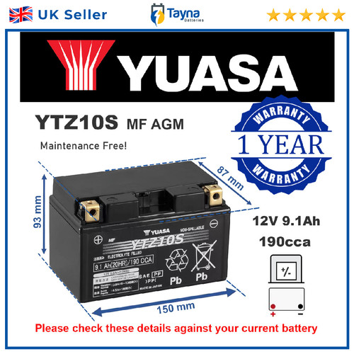 Motorcycle battery for honda - motorcycle,