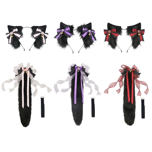 Wolf ears headbands - tail,