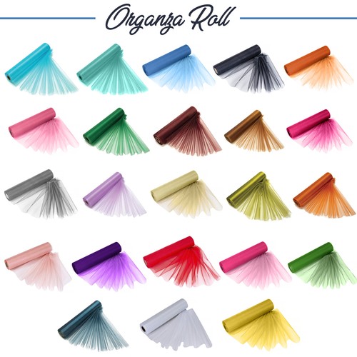 25m organza roll - 25m, xmas